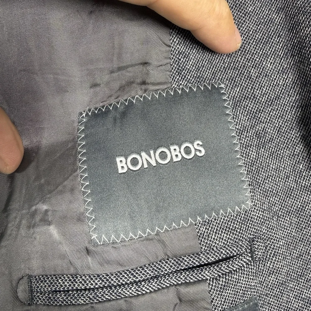 Bonobos Lanificio Fortex Blazer Men 44R Gray Standard Fit Unstructured Jetsetter